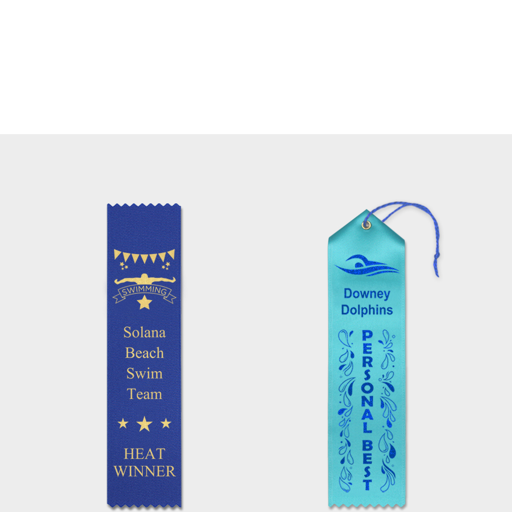 Custom Swimming Ribbons Custom Swimming Ribbons